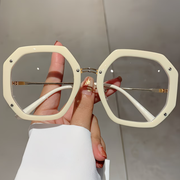 Lunettes Octogonales Élégantes – Style Luxe Moderne Femme