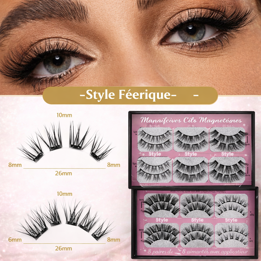 Reusable Magnetic Eyelashes – Natural Volume, No Glue