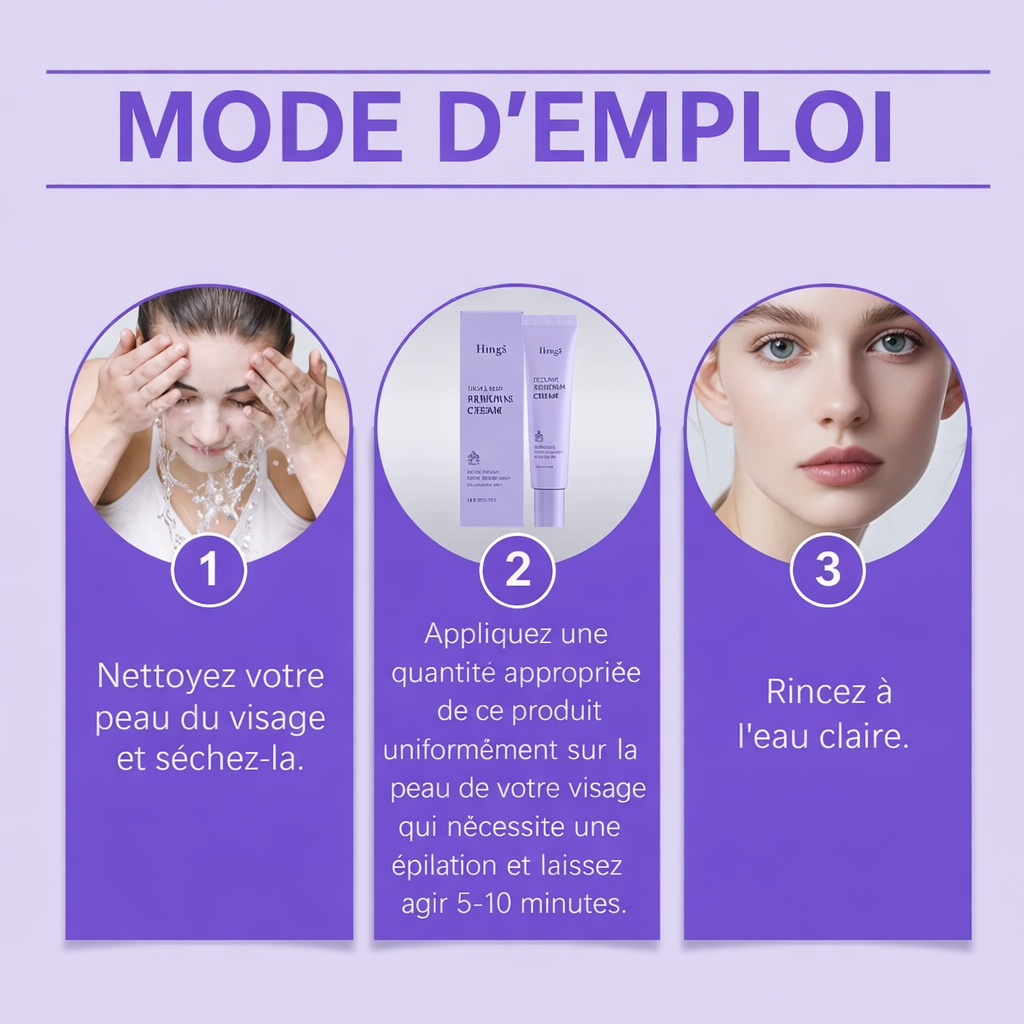 Crème Dépilatoire Visage Douce – Peau Lisse & Sans Irritation