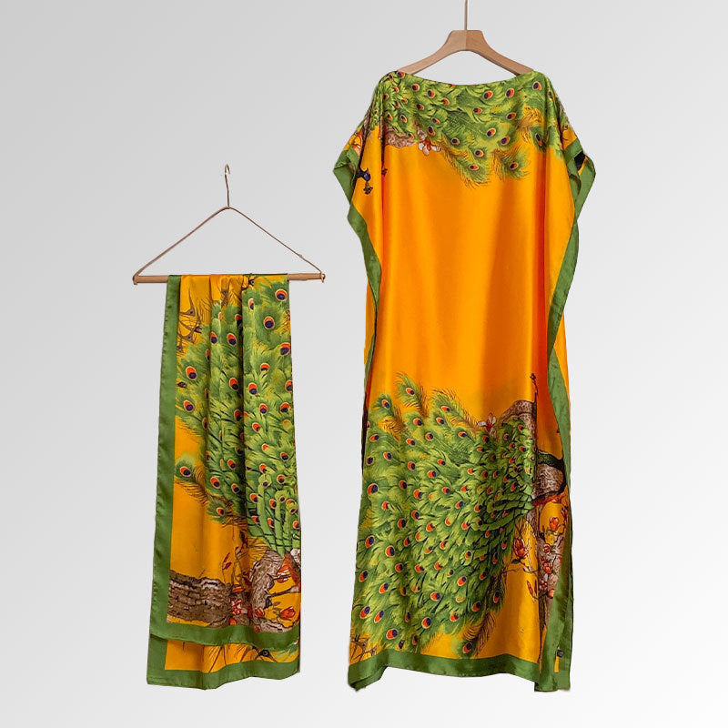 Abaya longue style africain – Robe musulmane élégante et fluide