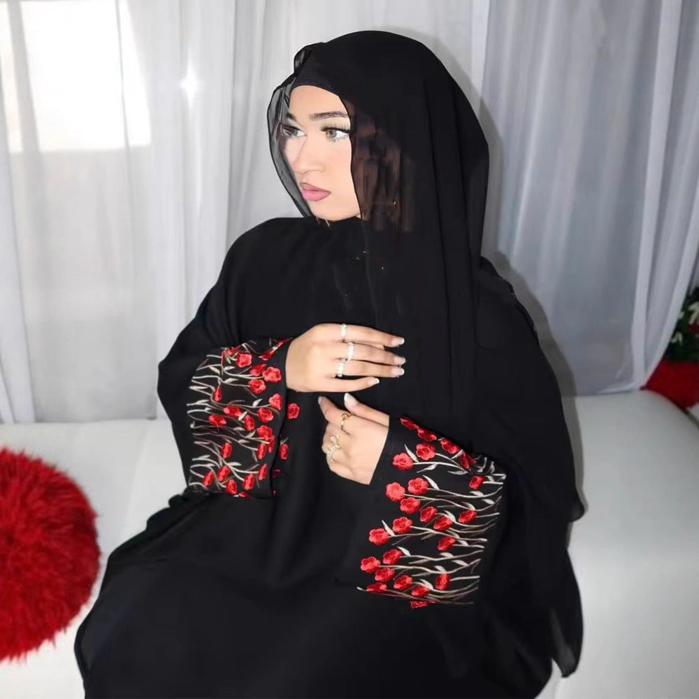Elegant Embroidered Abaya | Refined Muslim Fashion