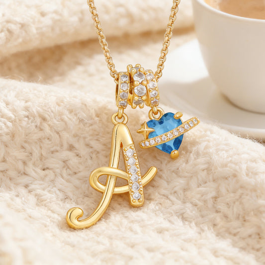 Collier Lettre Initiale Personnalisée – Élégance Dorée & Cadeau Unique