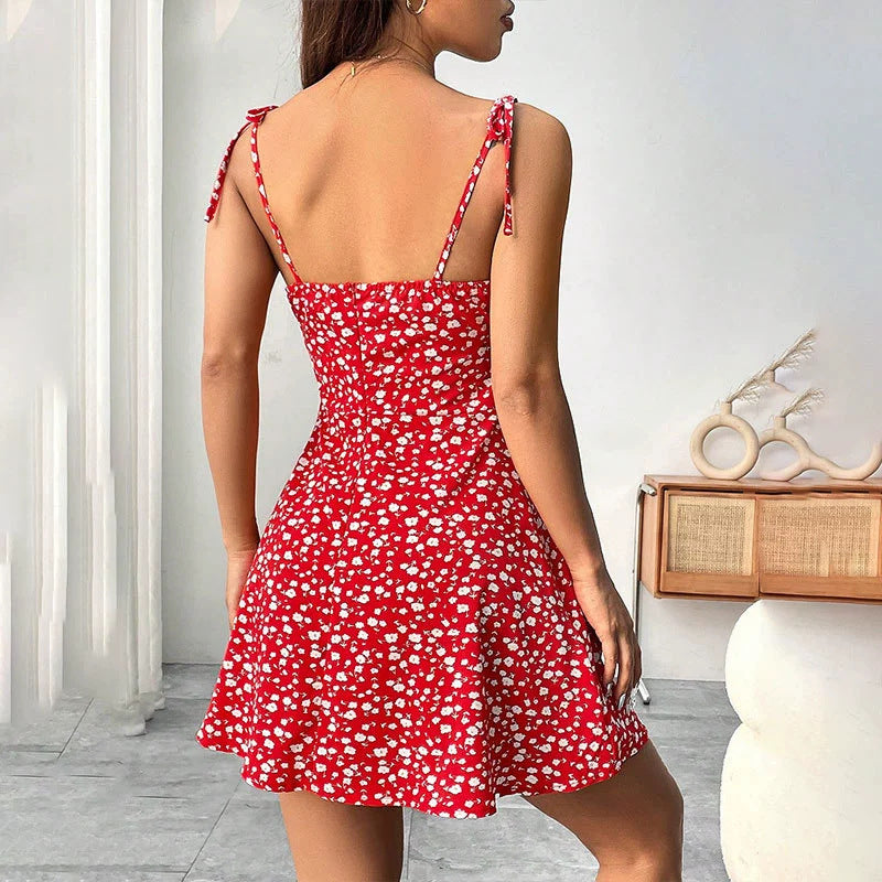Elegant Floral Women's Dress – Lightweight Summer Style