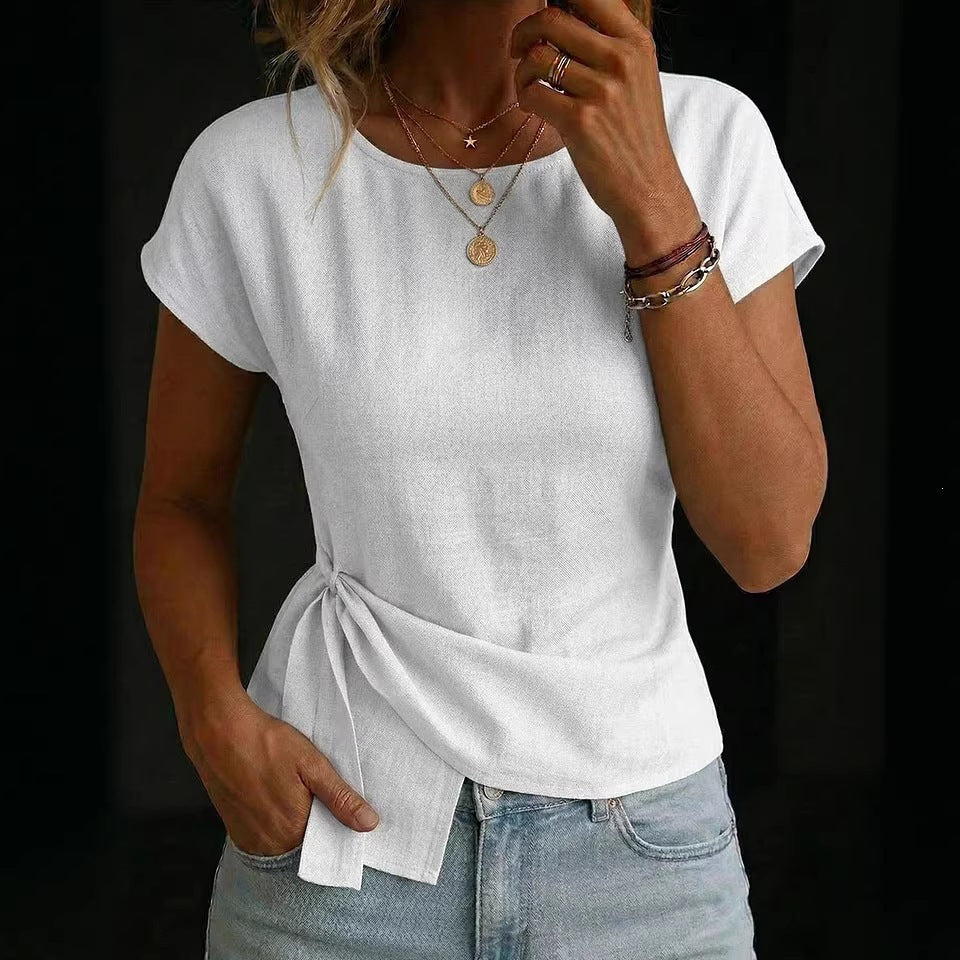 T-shirt Élégant Femme Ajusté – Style Moderne & Confort Quotidien