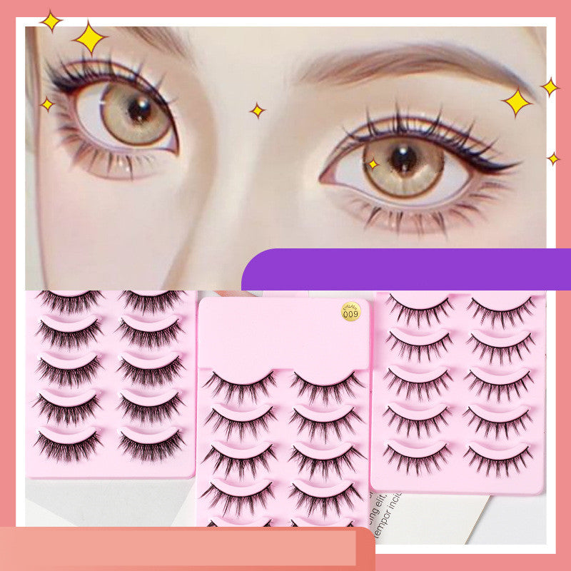 Reusable Natural Eyelashes – Pack of 5 Pairs Volume Effect