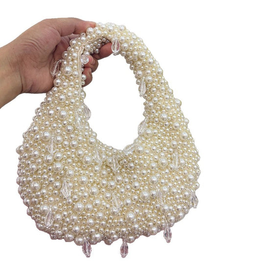 Elegant Beaded Shoulder Bag – Chic and Refined Women's Bag