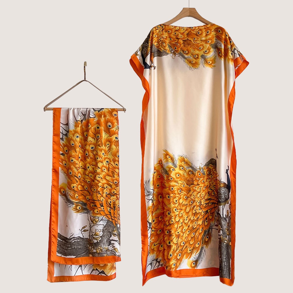 Abaya longue style africain – Robe musulmane élégante et fluide
