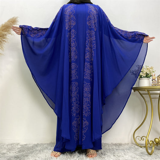 Abaya manches chauve-souris – Robe musulmane élégante et moderne