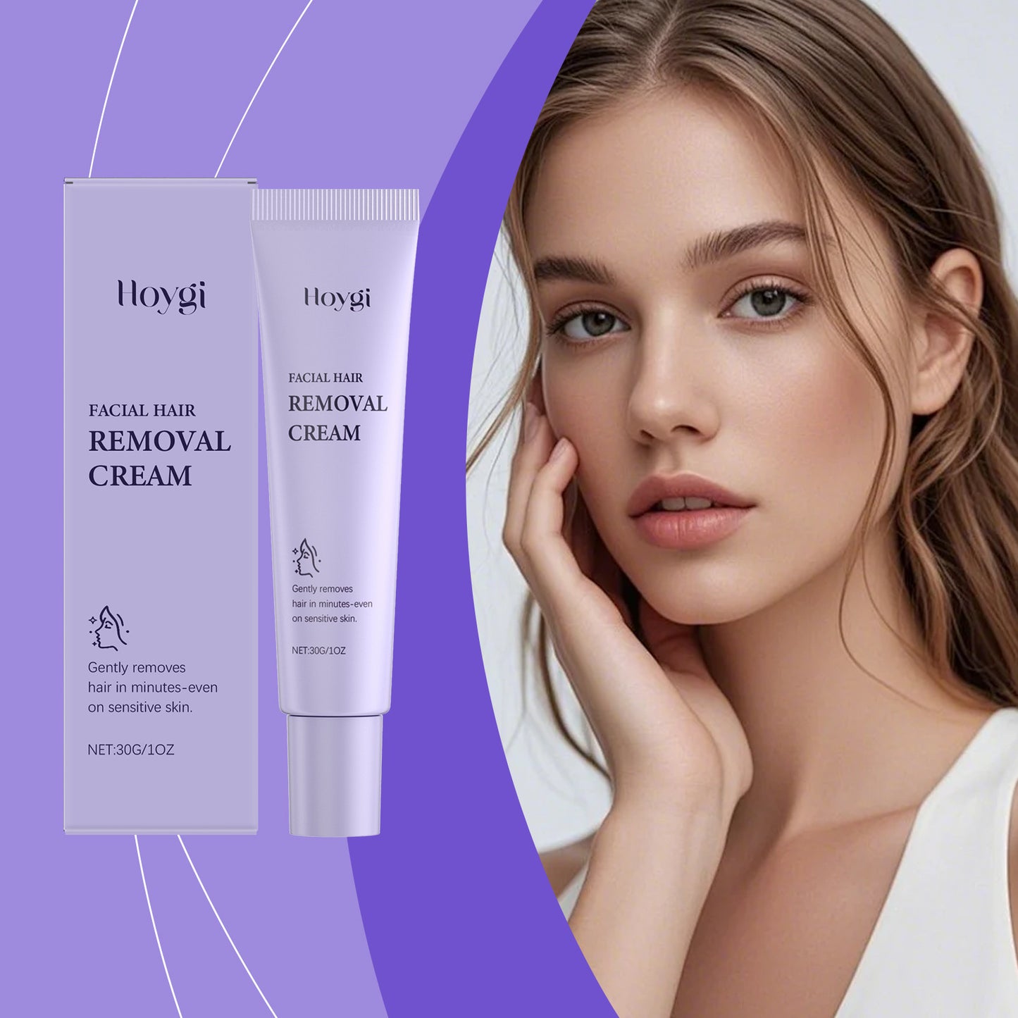Crème Dépilatoire Visage Douce – Peau Lisse & Sans Irritation