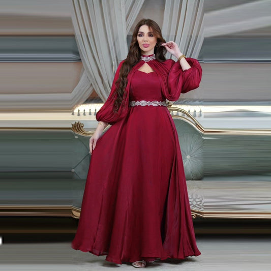 Abaya Satin Élégante – Robe Longue de Luxe