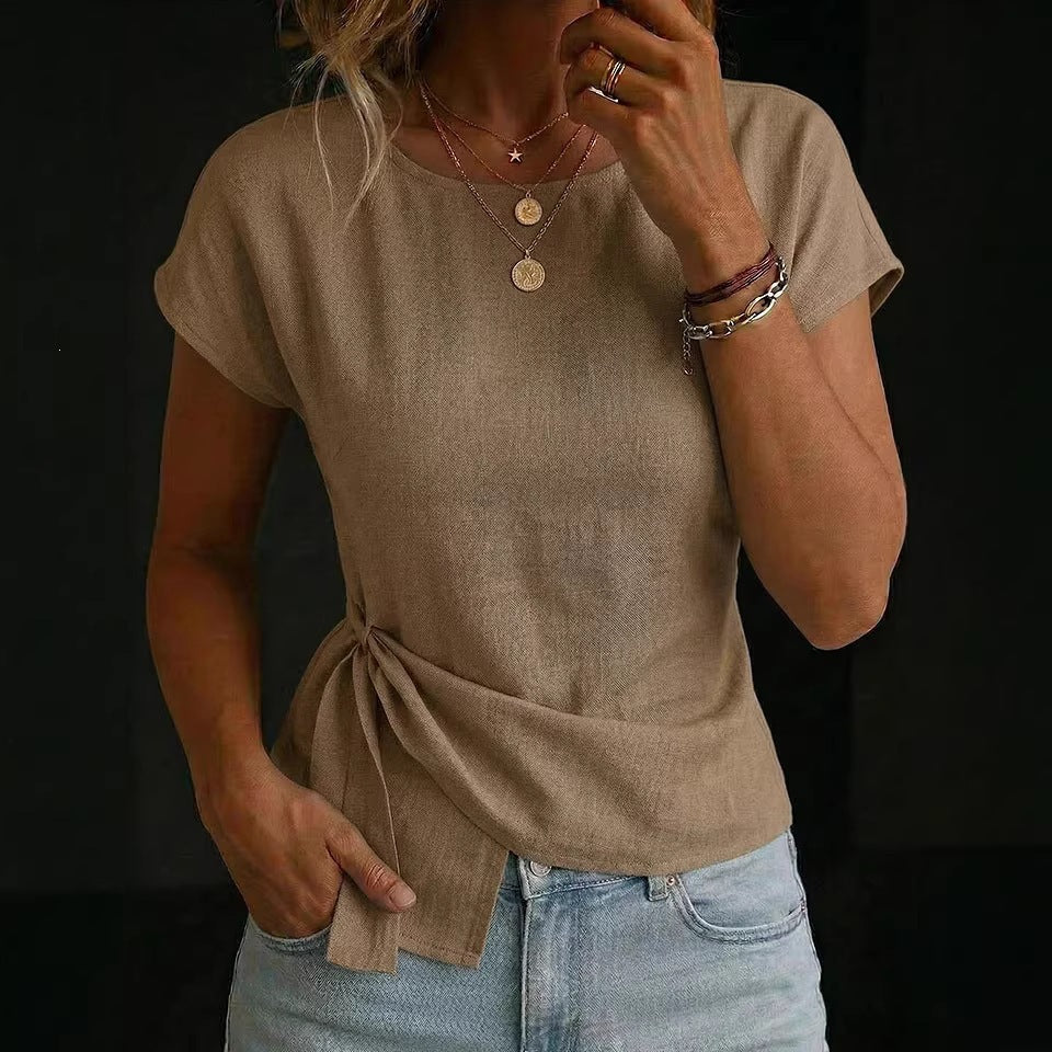 T-shirt Élégant Femme Ajusté – Style Moderne & Confort Quotidien