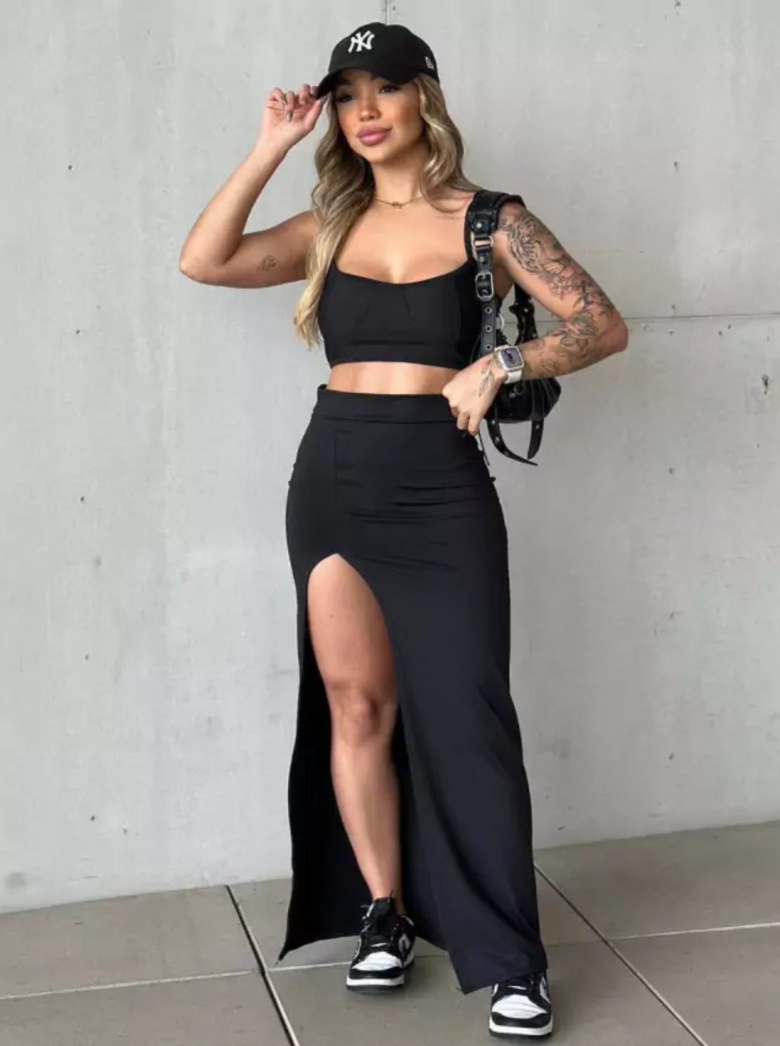 Ensemble Jupe Longue Élégante – Style Moderne & Féminin
