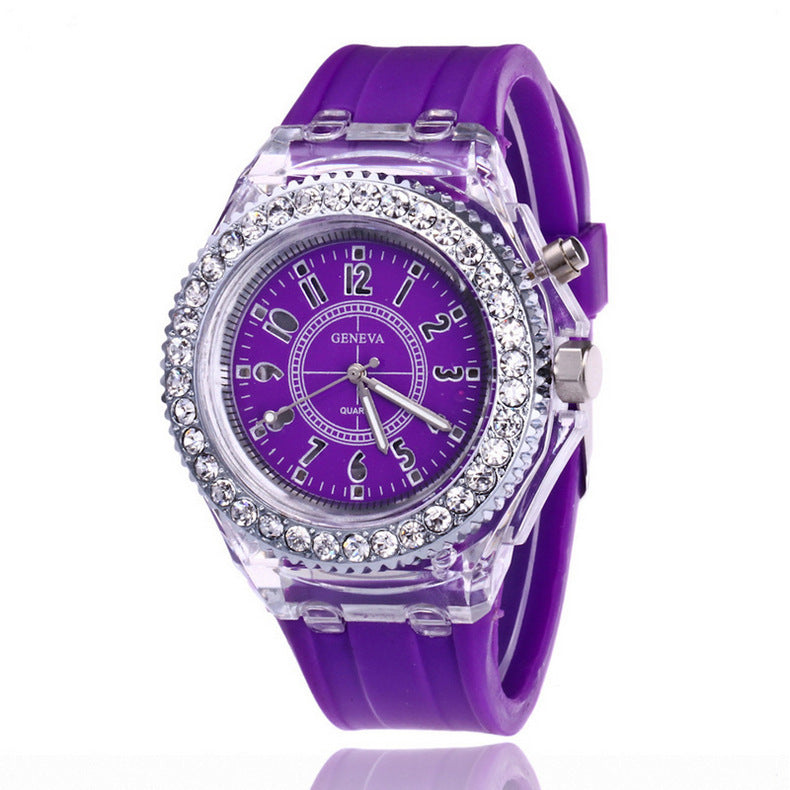 Montre LED colorée femme – Style tendance et lumineux