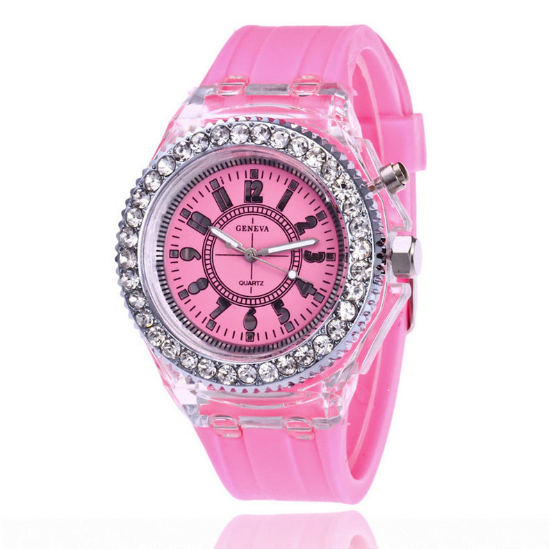 Montre LED colorée femme – Style tendance et lumineux