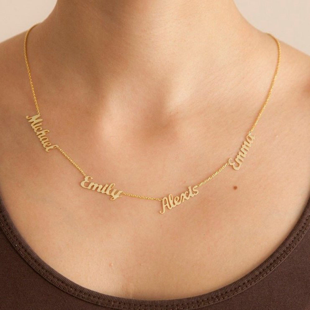 Personalized Double Name Necklace – Unique Elegance