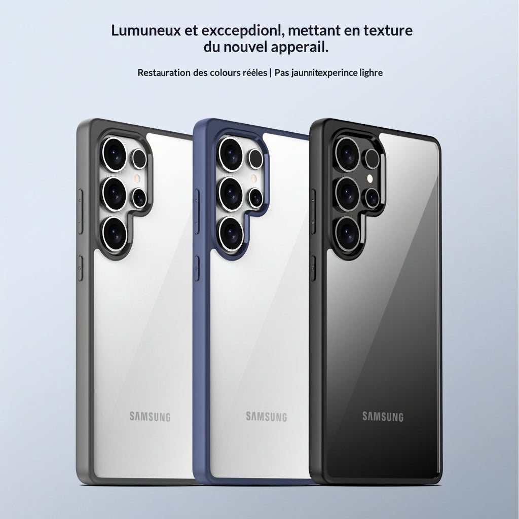 Samsung Transparent Premium Case – Elegant & Durable Protection