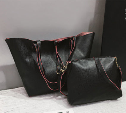 Sac bandoulière élégant – Ruban signature (2 pièces)
