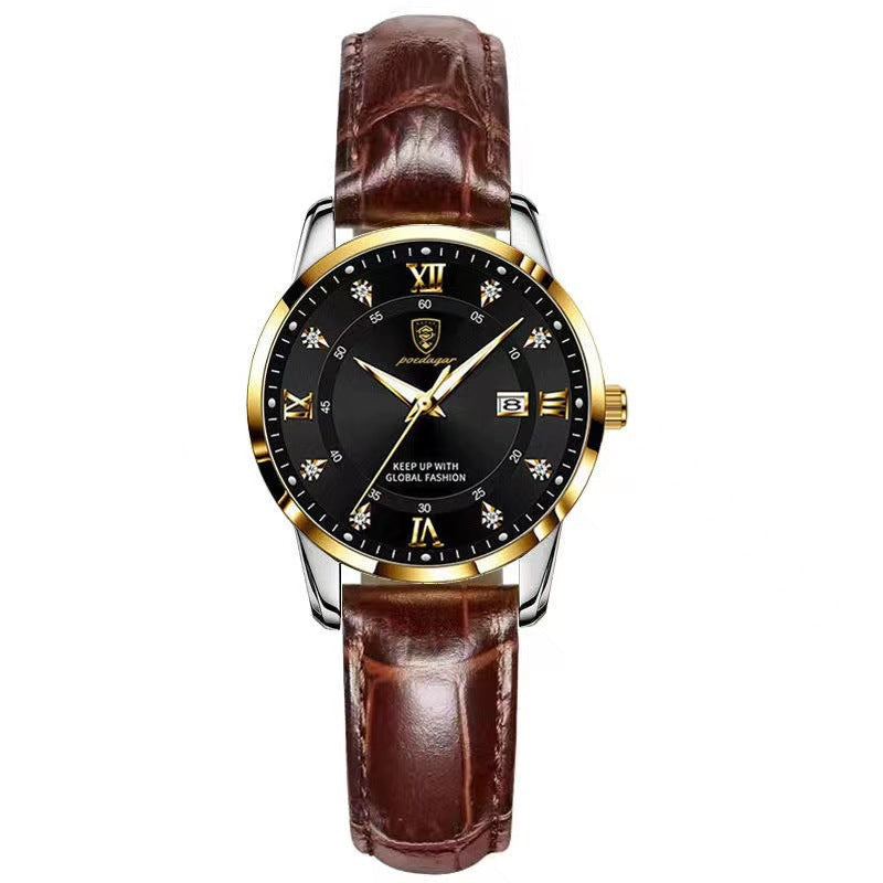 Elegant Waterproof Women's Watch - Luxury Style Bracelet