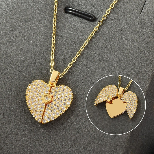 Cœur Éternel — Collier Gravé